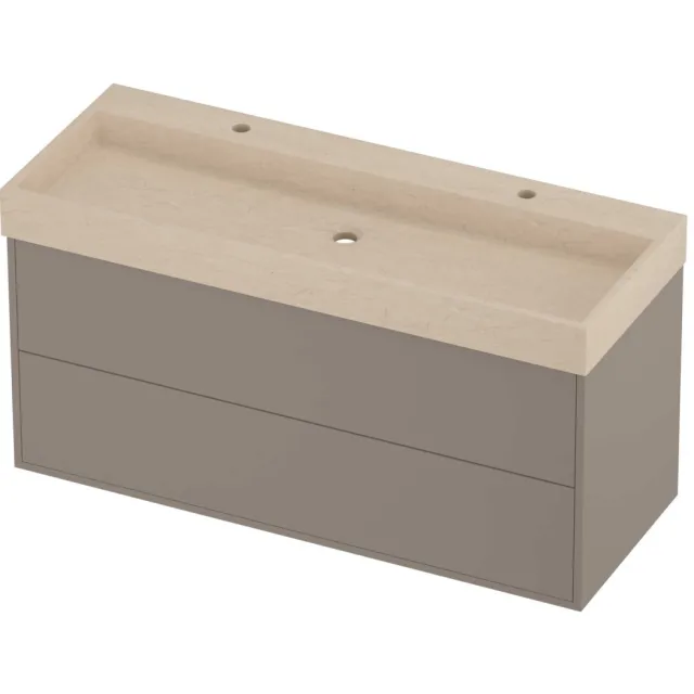Proline Evoli Badmeubelset Hardsteen Loft 120x46x62 cm Sand Stone Clay Beige