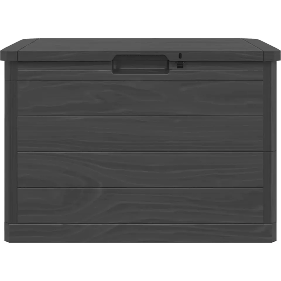 vidaXL Kussenbox 77,5x44,5x53 cm polypropeen antracietkleurig, foto 4