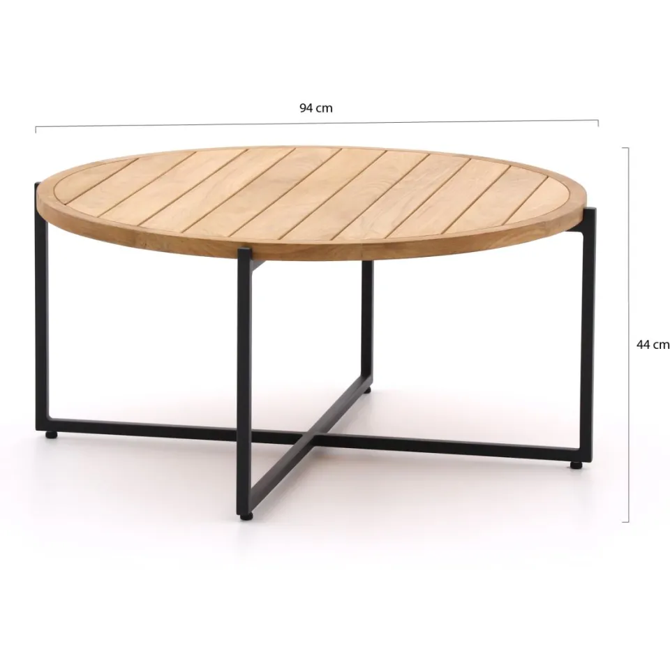 Apple Bee Condor lounge tuintafel ø 94cm (h: 44) bruin, foto 2