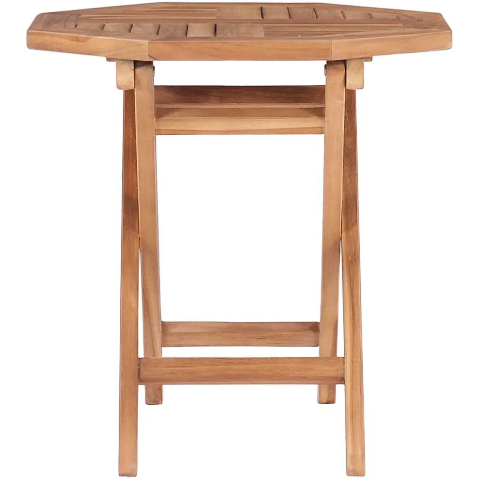 vidaXL Tuintafel inklapbaar 45x45x45 cm massief teakhout bruin, foto 3