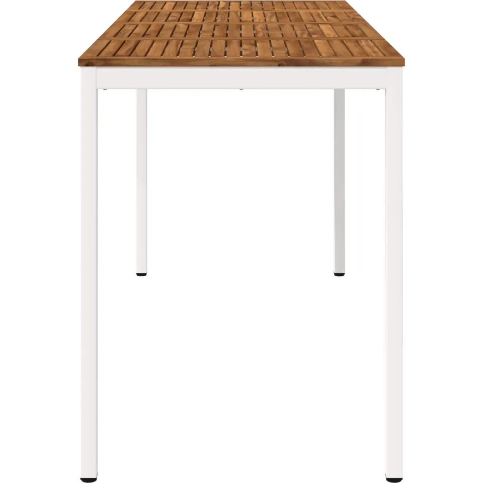 vidaXL Tuinbar Tafel NAARDEN Natuurlijk en Wit 196 x 80,5 x 105 cm, foto 3