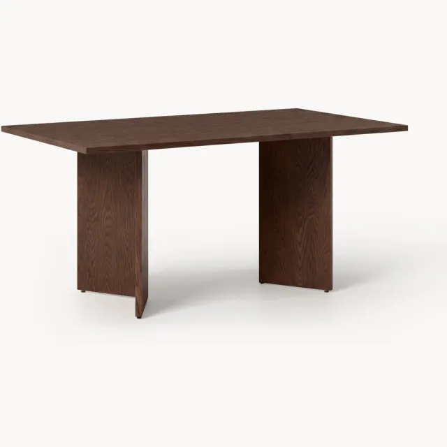 Westwing Collection Houten eettafel Toni, in verschillende formaten Bruin
