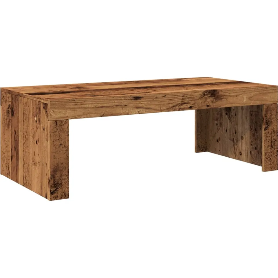 vidaXL Salontafel 102x50x35 cm bewerkt hout oude houtkleurig bruin, foto 4
