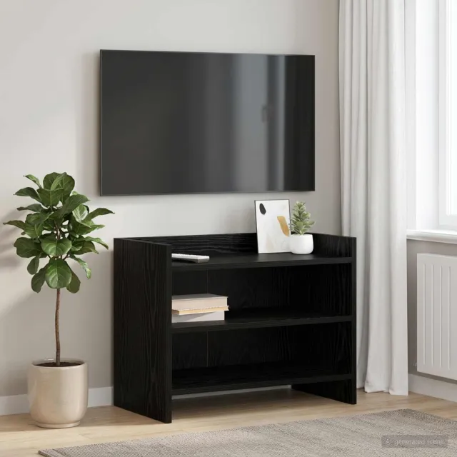 vidaXL TV-kast 60 x 33 x 47 cm Zwart eiken Bewerkt hout, foto 2