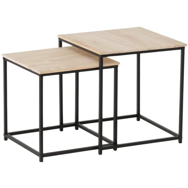 Boltze Koffietafelset BORAS, hoogte 35 cm en 40 cm Beige
