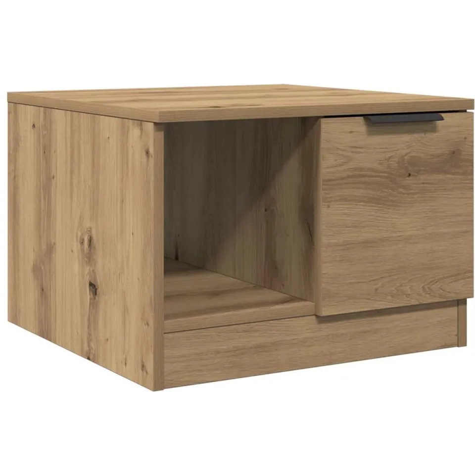 vidaXL Salontafel 50x50x36 cm bewerkt hout artisanaal eikenkleur, foto 3
