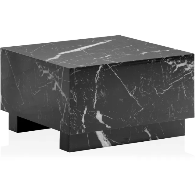 Cosmo Casa Salontafel - Zwarte marmerlook - 60 x 60 x 35 cm