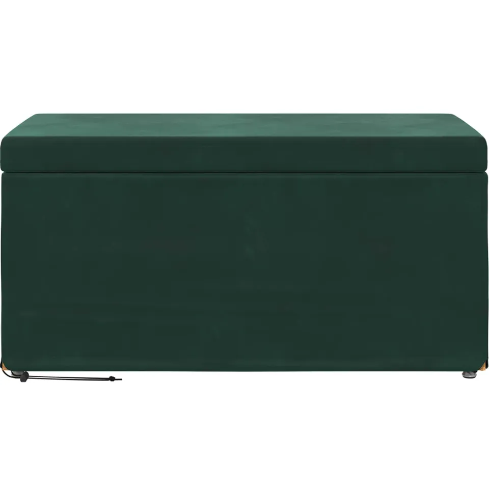 vidaXL Kruk Donkergroen 81 x 41 x 40 cm Velvet en Gefabriceerd Hout groen, foto 4
