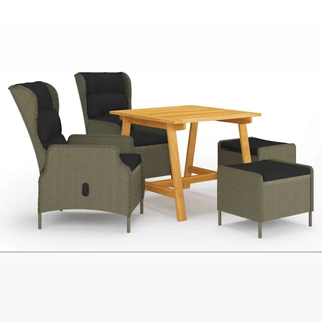 vidaXL 5-delige Tuinset bruin, foto 2