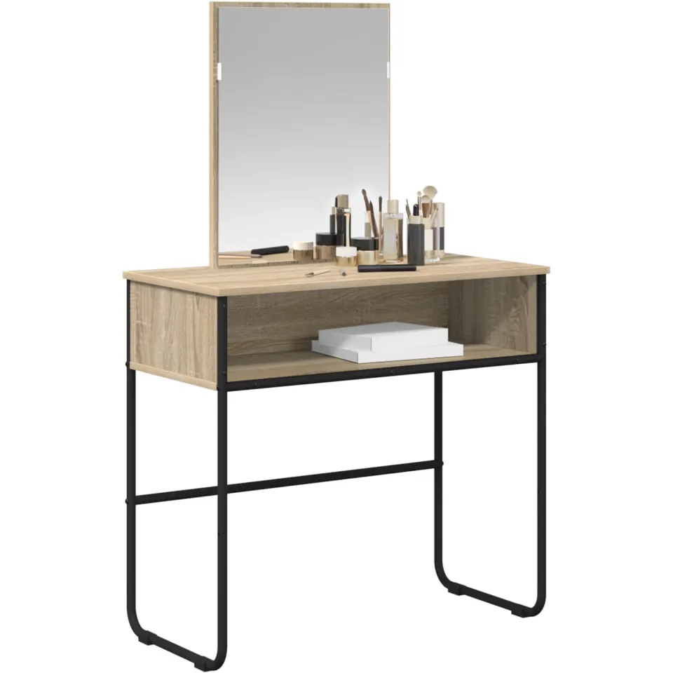 vidaXL Plafondtafel Sonoma Eiken 81 x 40 x 131 cm Bewerkt hout Bruin