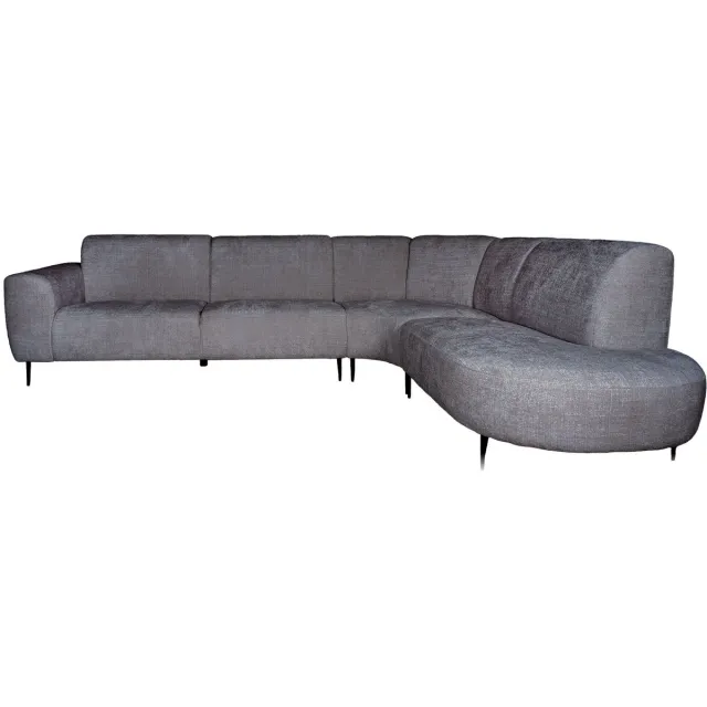 Home67 Hoekbank Mico Cremona Taupe 24 - Rechts - Moderne Loungebank in Hotel Chique Stijl