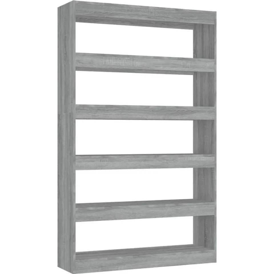 vidaXL Boekenkast/kamerscherm 100x30x166 cm grijs sonoma eikenkleurig