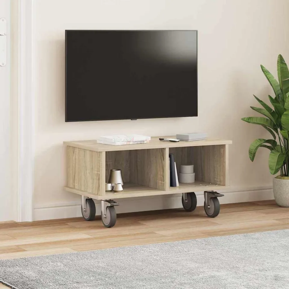 vidaXL TV-standaard 68,5 x 35 x 35 cm Sonoma Eiken Bewerkt hout, foto 3