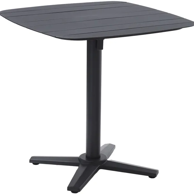 Garden Impressions Franky bistro tuintafel inklapbaar 75x75 cm - donker grijs