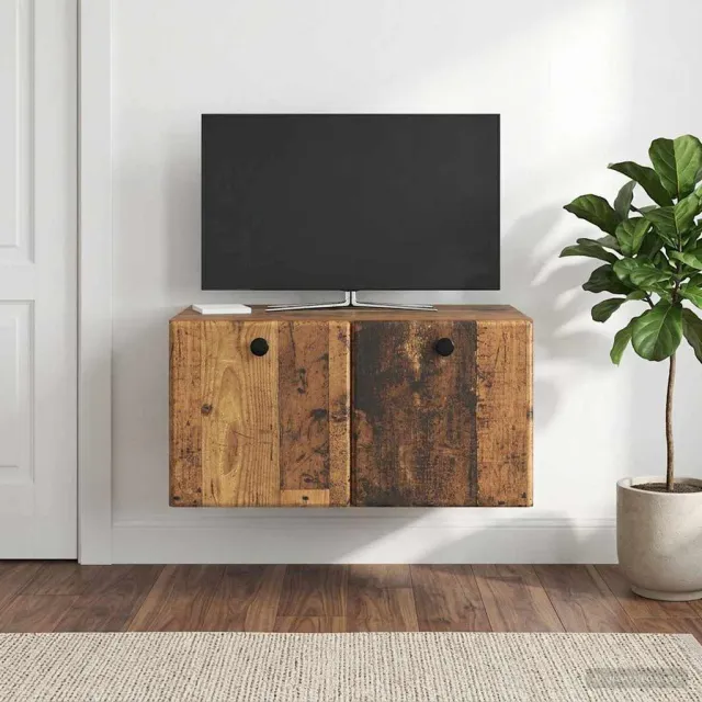 vidaXL Wandbeugel TV-kast 59,5 x 41 x 30 cm Oud hout Bewerkt hout Bruin