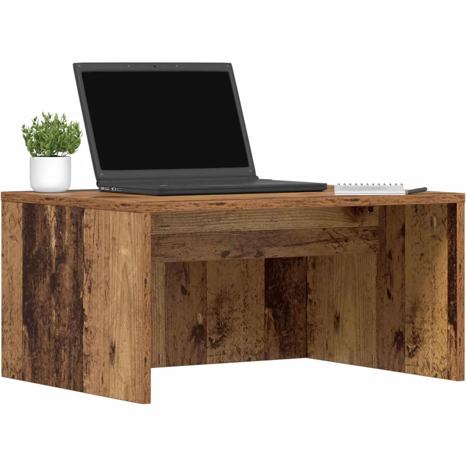 vidaXL Wandbureau Oud Hout Bewerkt hout 60 x 45 x 30 cm Bruin