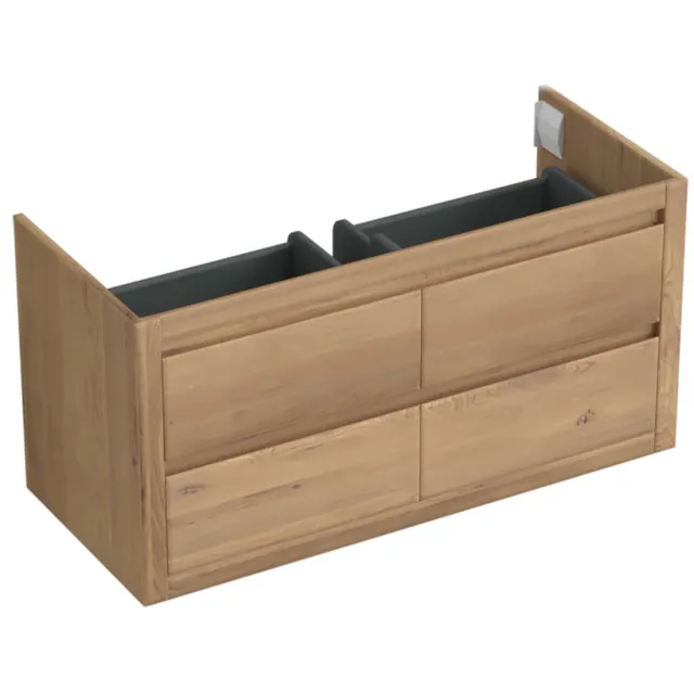 Forzalaqua Onderkast Forzalaqua Gela 120x51x60 Cm 4 Softclose Lades Eiken Oyster