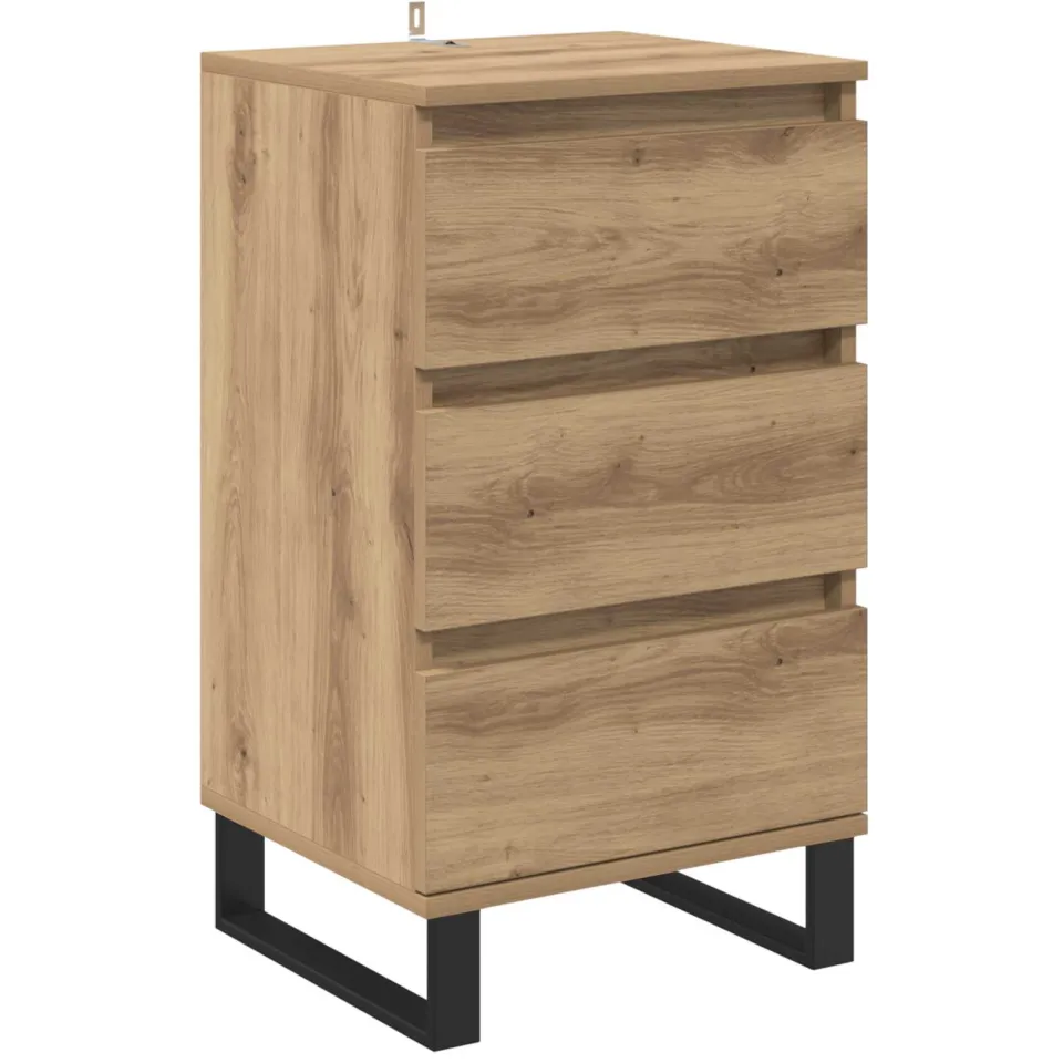 vidaXL Dressoir artisanaal eikenkleurig Bewerkt hout, foto 3