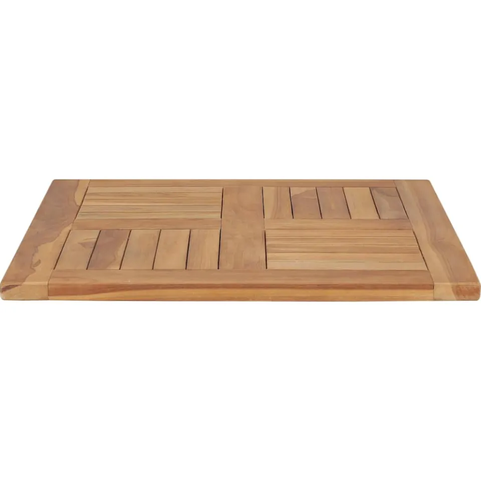 vidaXL Tafelblad 60x60x2,5 cm massief teakhout bruin