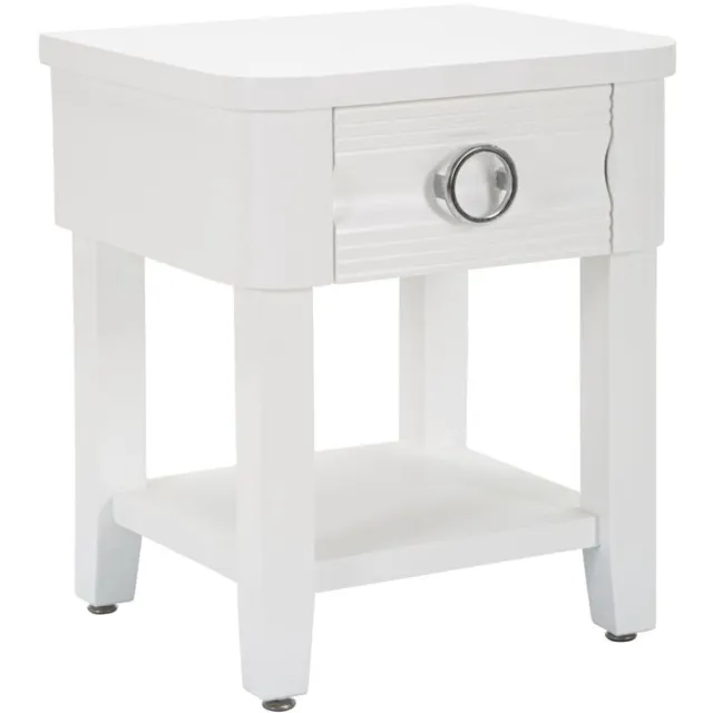 Mauro Ferretti Nachtkastje Bedside Shine 45×40×54 cm Wit