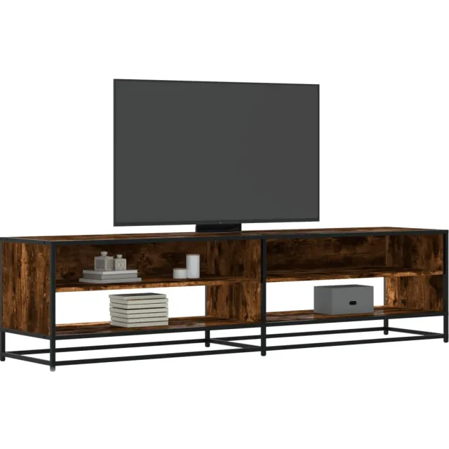 vidaXL Tv-meubel 180,5x40x46 cm bewerkt hout gerookt eikenkleur Bruin