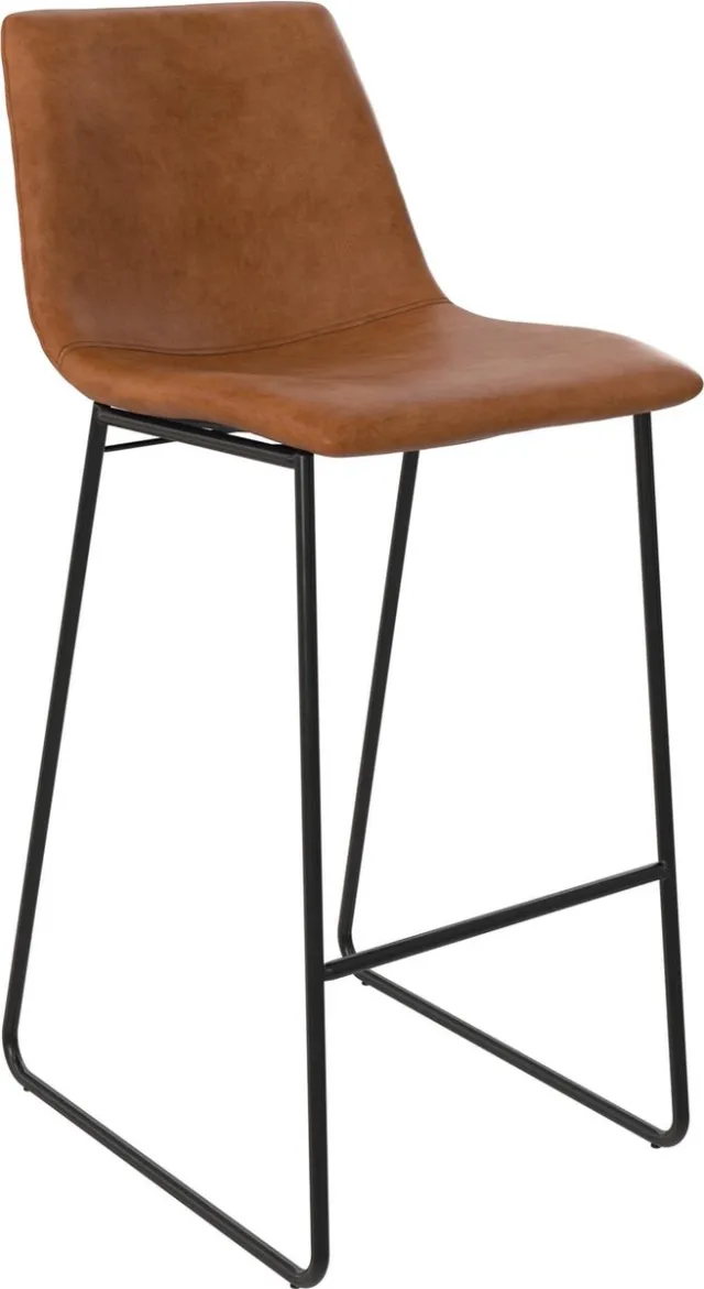Dorel Home Bowden-Barkruk - Karamel PU Brown