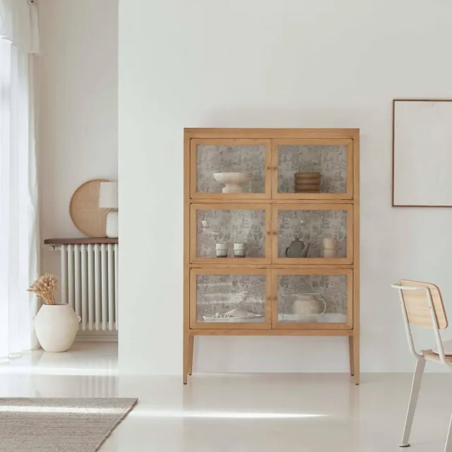 Tikamoon Tana vitrinekast naturel