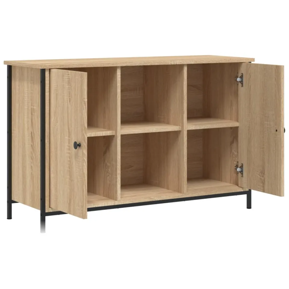 vidaXL Tv-meubel 100x35x65 cm bewerkt hout sonoma eikenkleurig, foto 4