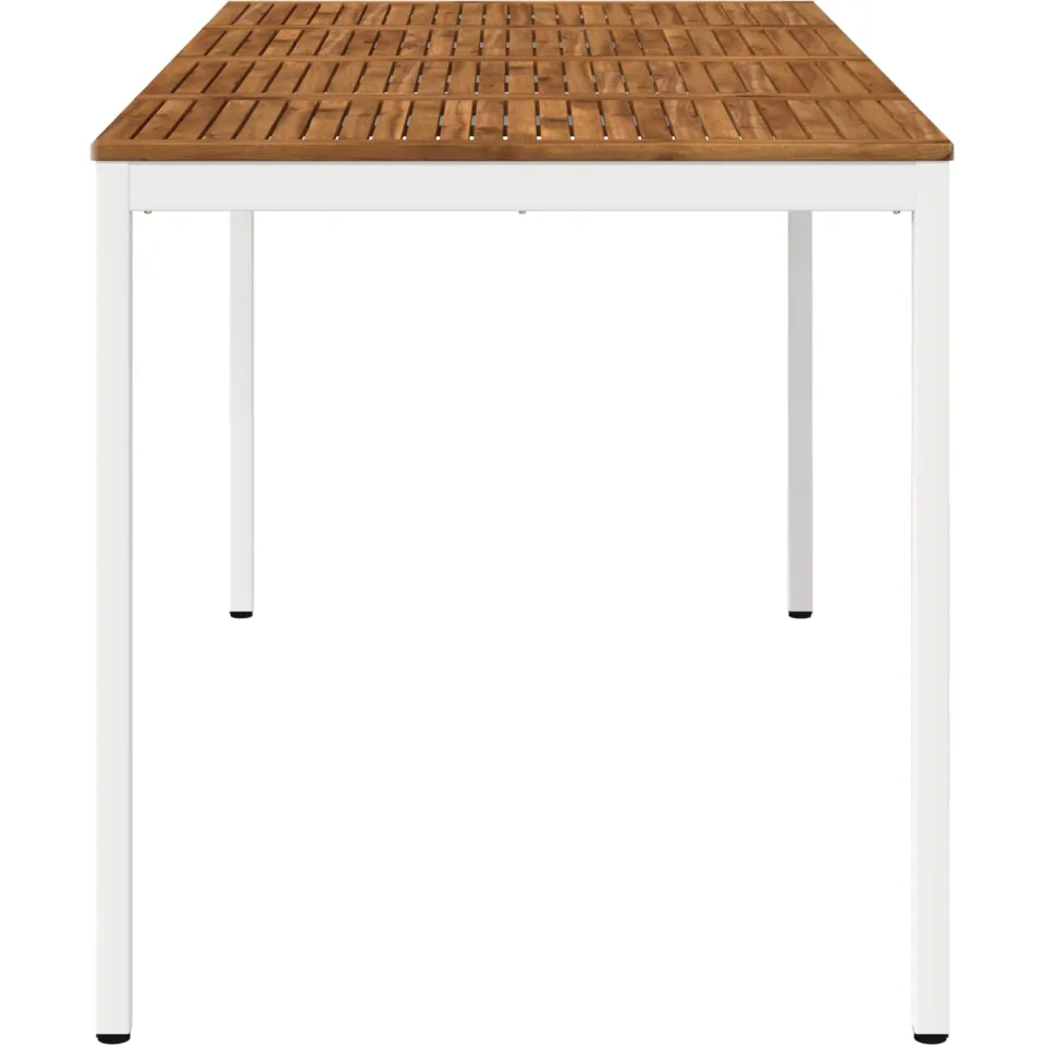 vidaXL Tuinbar Tafel NAARDEN Natuurlijk en Wit 196 x 100,5 x 105 cm, foto 3