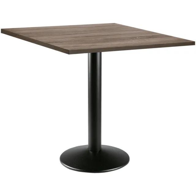 PULSIVA Eettafel Solona vierkant; 68x68x73.9 cm (LxBxH); Tafelblad eiken, frame zwart; vierkant