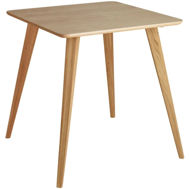 Vega Eetafel Duneo vierkant; 75x75x76 cm (LxBxH); Tafelblad eiken, frame eiken/naturel; vierkant