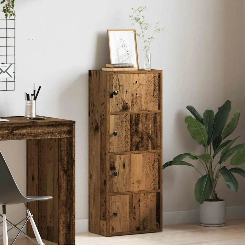 vidaXL Boekenkast 40x24x102 cm bewerkt hout oud houtkleurig bruin, foto 2