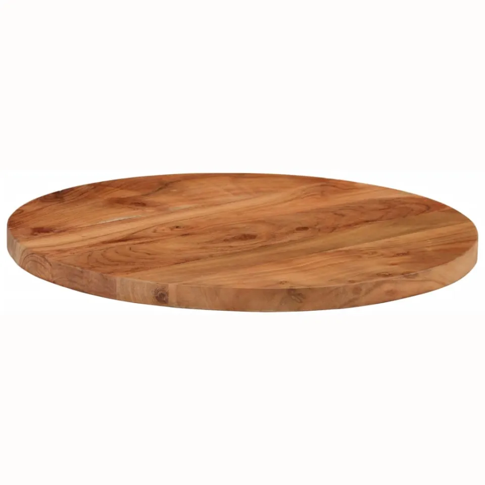 vidaXL Tafelblad rond Ø 60x2,5 cm massief acaciahout Bruin