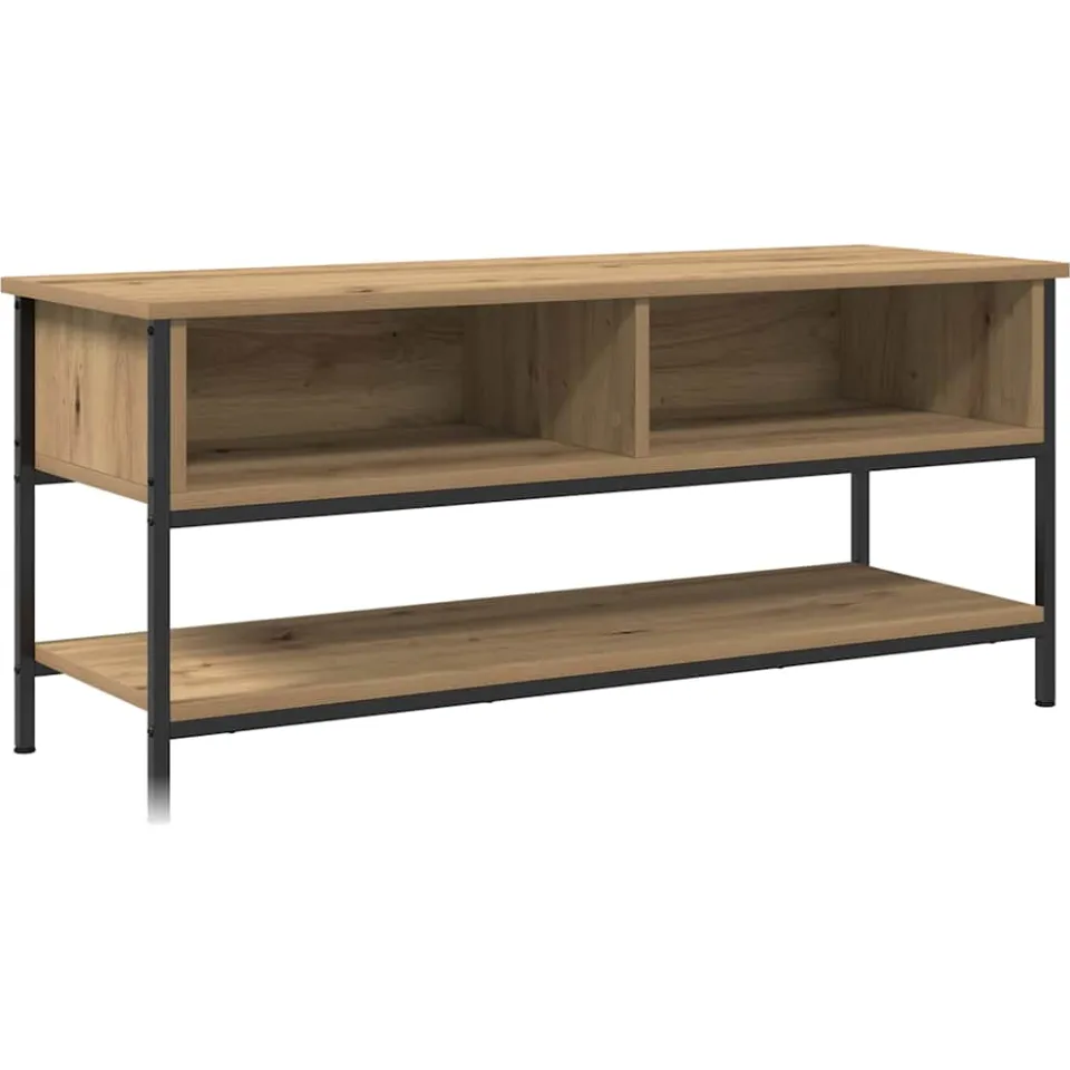 vidaXL Tv-meubelset 100 x 35 x 45 cm Artisan Eiken Bewerkt hout Bruin