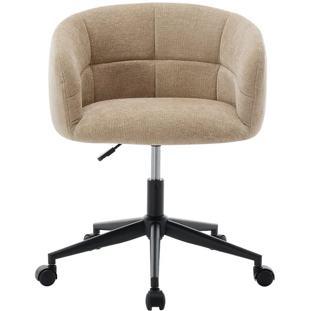 Vente-unique Bureaustoel - Stof met textuur - Beige - NOMITIO