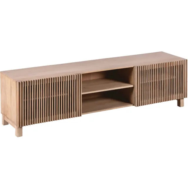 Lewis & Loft TV meubel Lucille- FSC mangohout - Naturel Bruin