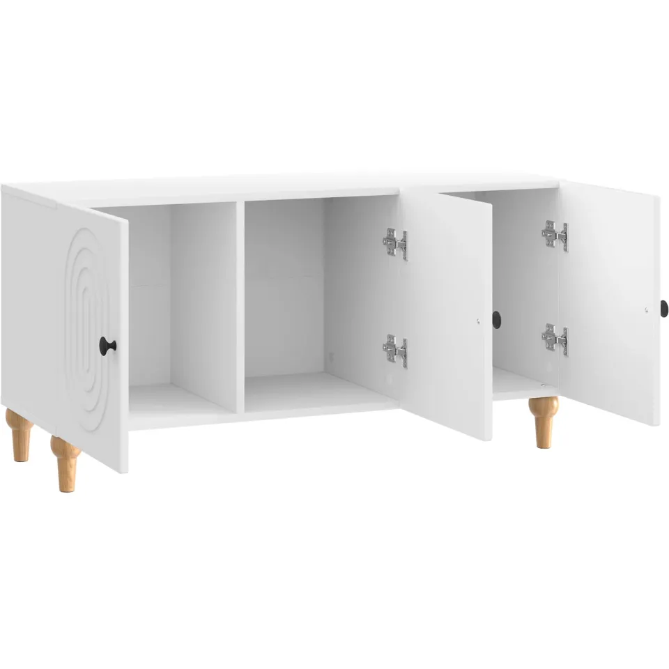 vidaXL TV-kast 99 x 34,5 x 50 cm Hoogglans Wit Bewerkt hout, foto 4