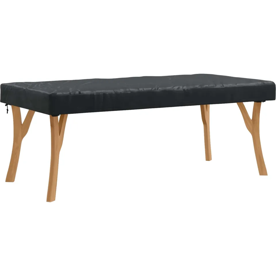 vidaXL Tafel Dek 182 x 92 x 15 cm Stof Rechthoekig Waterdicht Zwart, foto 2