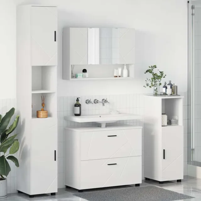 vidaXL Badkamermeubelset 4 st Wit 35 x 30 x 192 cm, foto 2