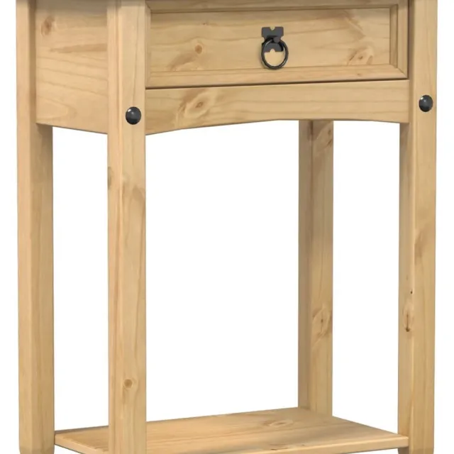 vidaXL Wandtafel - Corona - 55x35x73 - cm - massief - grenenhout Honingwas