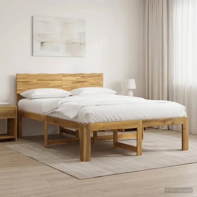 vidaXL Tweepersoonsbed met hoofdeinde ROSTOCK Wit 160 x 200 cm