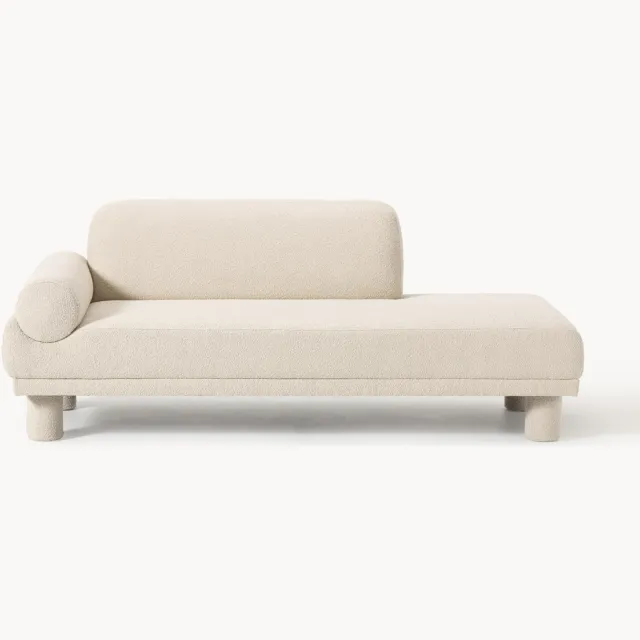 Westwing Collection Bouclé fauteuil Lilo Beige