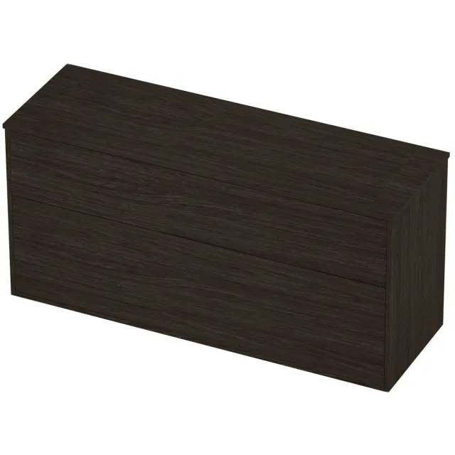 Proline Deck Badmeubelset Voor Grepen Asymmetrisch Kader 140x46x67 cm Mokka Oak Eiken