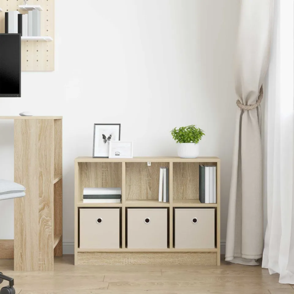 vidaXL Dressoir Sonoma Eiken 73,5 x 22,5 x 53,5 cm, foto 4