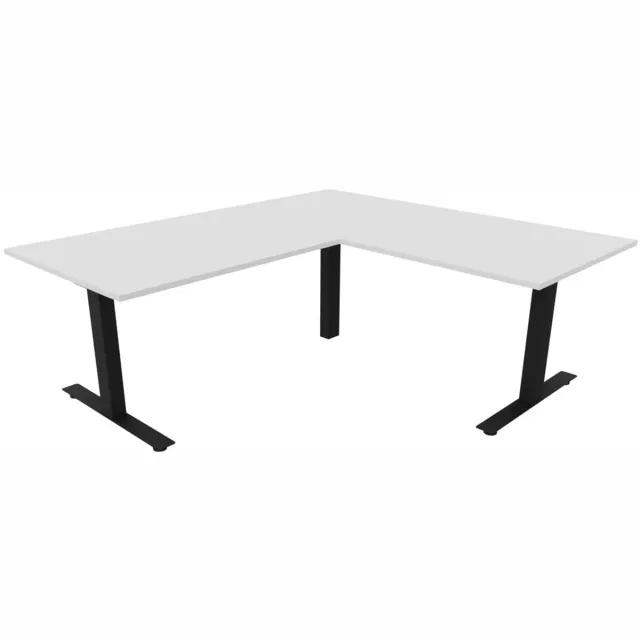 JOB Easydesk Professional hoekbureau - elektrisch - 200x200 zwart