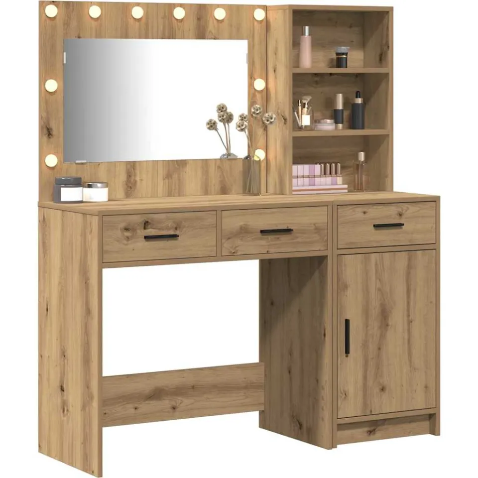 vidaXL Plafondtafel 2 st Bruin 78,5 x 41 x 135 cm Bewerkt hout, foto 2