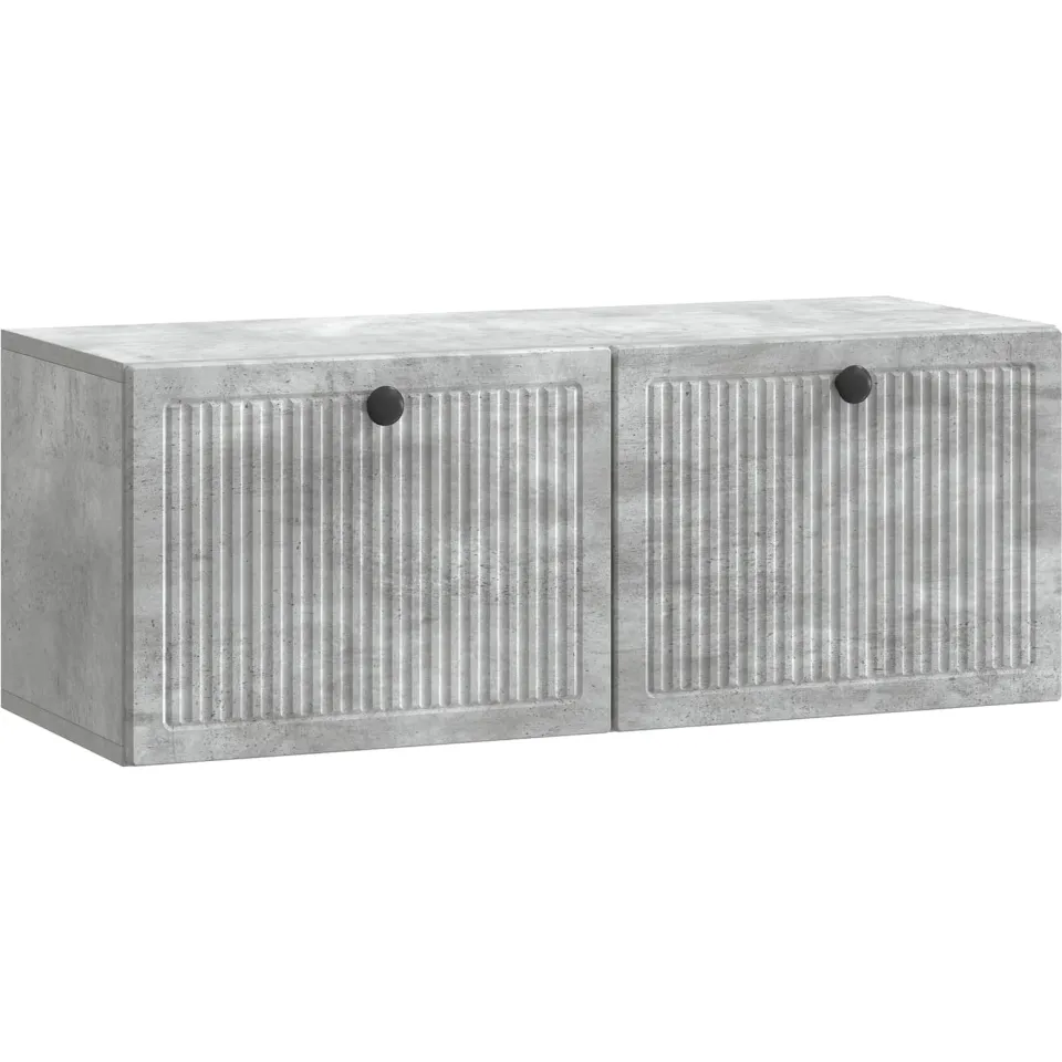 vidaXL Wandbeugel TV-kast Betongrijs 78,5 x 31 x 30 cm Bewerkt hout grijs, foto 3