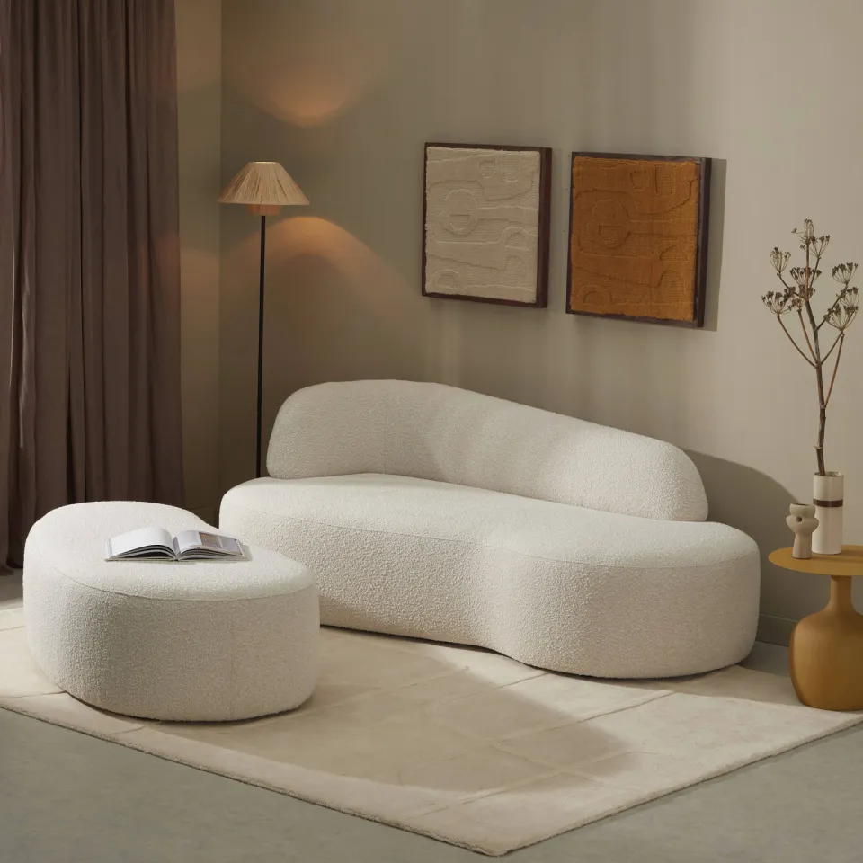 NOUS Living Antibes 2-zitsbank crème, foto 4