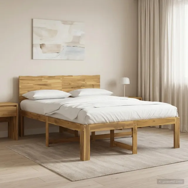 vidaXL Tweepersoonsbed met hoofdeinde ROSTOCK Wit 160 x 200 cm
