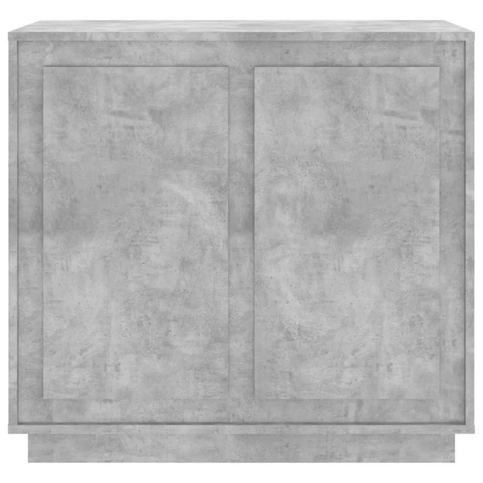 vidaXL Dressoir 80x34x75 cm bewerkt hout betongrijs grijs, foto 4